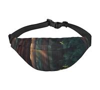 Morning Sunlight in Wilderness Fanny Pack pour Femmes Hommes Sac de Taille Ceinture réglable décontracté Poitrine Sac Banane Sacs pour Voyage randonnée Sacs de Taille