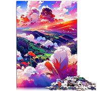 Morning Walk 1000 Piece Jigsaw Puzzles for Adult Cardboard Puzzle Puzzling for Gift 10.27x14.96inch