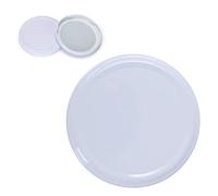 MorNon Twist Off Lot de 100 couvercles de rechange, pour bocaux en verre de 82 mm de diamètre, compatibles avec les bocaux en verre de 230/350/435 ml/565 ml, blancs