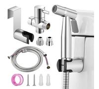 Mornwaen Douchette à main pour bidet en acier inoxydable pour toilettes, tête de pulvérisation haute pression réglable pour l'hygiène intime, le bain des animaux de compagnie et le nettoyage