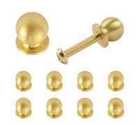 MOROBOR 10 paquets de mini poignées de tiroir, petits boutons pour boîte à bijoux bouton à trou unique avec vis mini boutons en laiton massif pour de placard miroir boîte en bois et autres petit