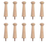 MOROBOR 10 pièces en Bois Shaker Chevilles, 3.15 Pouce Shaker Peg avec Vis, Supports de Shaker en Bois Non Finis pour Suspendre Les Vêtements, Les Chapeaux, Les Serviettes, la Peinture, Le Bricolage