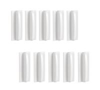 MOROBOR Lot de 12 mini poignées autocollantes instantanées en plastique blanc pour placard, armoire, commode, tiroir