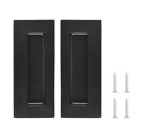 MOROBOR Lot de 2 poignées de porte coulissante encastrée - Poignées de porte coulissantes - Poignées de porte d'armoire, tiroir rectangulaire invisible - Pour portes coulissantes, placards et tiroirs