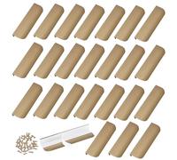 MOROBOR Lot de 24 poignées de tiroir à bords arrondis invisibles en alliage d'aluminium pour armoire et tiroir 120 mm Bronze