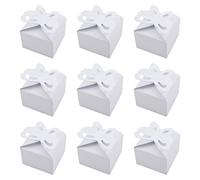 MOROBOR Lot de 50 boîtes à bonbons en forme de papillon blanc pour mariage, anniversaire, fête prénatale, Noël, fête