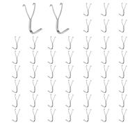 MOROBOR Lot de 50 crochets en acier inoxydable de 20 mm pour cuisine, garage, rangement, accessoires, outils d'établi, fournitures d'artisanat