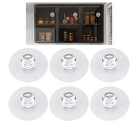 MOROBOR Lot de 6 boutons de tiroir en acrylique transparent en forme de diamant pour fenêtre, armoire, placard de cuisine