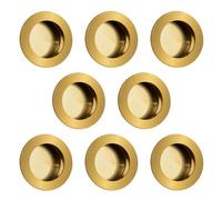 MOROBOR Lot de 8 poignées rondes encastrées en acier inoxydable pour tiroir de grange coulissant, armoire, armoire, 60 mm