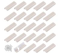 MOROBOR Poignée à bord tactile, 24 pièces de poignées de placard autocollantes instantanées invisibles modernes, poignée d’angle ronde dissimulée pour tiroir de quincaillerie, garde-robe, 120 mm