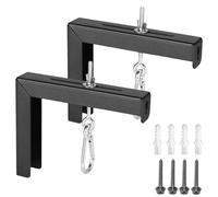 MOROBOR Support mural universel pour projecteur, 1 ensemble de support en L pour rideau de projecteur, crochets universels pour accrocher un écran de projection à la maison