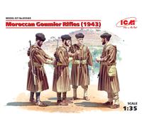 Moroccan Goumier Rifles (1943) (4 Figurines) 1:3 5 Plastique Model Kit Icm
