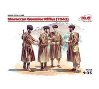 ICM 35565 - 1:3 5 Marocain Goumier Rifles (1943) - 4 figurines - Neuf