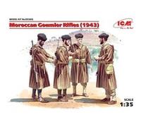 ICM 35565 - 1:3 5 Marocain Goumier Rifles (1943) - 4 figurines - Neuf