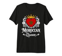 Moroccan Queen Morocco Flag Proud Moroccan Woman T-Shirt Haut de Gamme