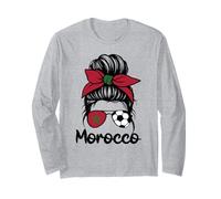 Morocco Femme Drapeau de la Maroc - Supporters Marocains Manche Longue