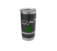 Morocco flag graphic funny morocco nation flag Morocco Gobelet isotherme en acier inoxydable double paroi