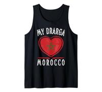Morocco Flag Heart My Drarga City Débardeur