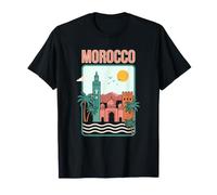 Morocco Maroc Marrakech Souvenir Voyage Rétro Maghreb T-Shirt