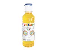 Morocolor PRIMO, Colle colorée à l'eau en bouteille 240ml, Colle jaune sans solvant et sans gluten, Brillante et colorée, Facilement lavable, Convient pour papier et carton