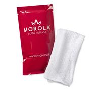 Morola Caffè Italiano - Lingettes Humides en Coton - 50 pièces - Ensachées individuellement - Lingettes jetables parfumées au citron - Restaurants