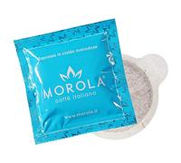 Morola Caffè Italiano - Saveur Décaféiné Café en Dosettes - ESE44 Paquet de 50 Dosettes Biodégradables - Mélange Composé de 75% Arabica et 25% Robusta - Made in Italy