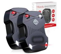 Morole 3 en 1 Ultrason Souris et Rats 2PCS,Puissant Repulsif Rouris Ultrason Portable,Fonctionne sur Batterie Voiture 12V,USB ou Piles AA,Protège Voiture,Garage et Grenier contre Rongeurs et Araignées