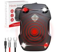 Morole 3 en 1 Ultrason Souris et Rats, Puissant Repulsif Rouris Ultrason Portable, Fonctionne sur Batterie Voiture 12V, USB ou Piles AA, Protège Voiture, Garage et Grenier contre Rongeurs et Araignées