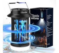 Morole Lampe Anti Moustique avec LED, Tue Mouche Electrique 4500V Rechargeable par USB, UV Lampe Moustique 360° pour Éliminer Les Moustiques, Les Mouches et Autres Insectes Volants
