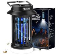 Morole Tue Mouche Electrique USB, Lampe Anti Moustique à UV à Courant Continu LED Portable, Idéale pour Une Utilisation en Intérieur comme en Extérieur