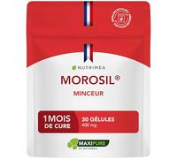 MOROSIL® - 400 mg - Extrait d’Orange Moro Breveté - 1 Mois de Cure - 30 Gélules Vegan - Nutrimea - Fabriqué en France