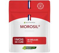 Morosil® | 400 mg | Extrait d’Orange Moro Breveté | Fortement Concentré en Anthocyanes | 1 Mois | 30 Gélules Vegan | Nutrimea | Fabriqué en France