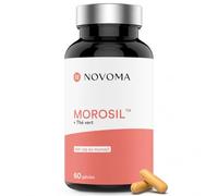 Morosil® 400 mg + Thé Vert, 60 Gélules Végétales - 1 Mois | Extrait d’Orange Sanguine Moro Breveté - Fabriqué en France - NOVOMA