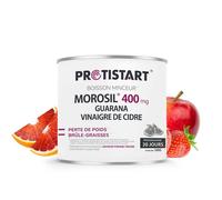 Morosil® 400 mg Vinaigre de cidre Guarana Boisson brûle-graisses pomme-fraise - 30 jours PROTISTART