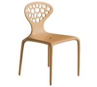 MOROSO ensemble de 4 chaises avec le dos perforé SUPERNATURAL (Caramel - Polypropylène)