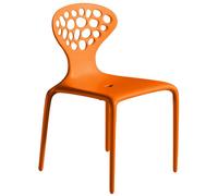 MOROSO ensemble de 4 chaises avec le dos perforé SUPERNATURAL (Orange - Polypropylène)