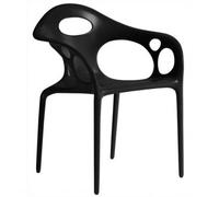 MOROSO ensemble de 4 fauteuils SUPERNATURAL (Noir - Polypropylène)
