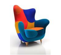MOROSO fauteuil ALESSANDRA LOS MUEBLES AMOROSOS (Couleurs vives version A - Divina 3 / Tonus)