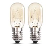 Morotty Ampoule de Frigo T20 E14 15W Blanc Chaud 2400-2500k, Résistant à -20°C, AC 220-240V, Lampe Frigo 15W Petit Culot, Ampoule pour Réfrigérateur Congélateur, Lampe à Sel, Dimmable, 90LM, lot de 2