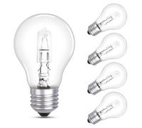 Morotty Ampoule E27 Dimmable, Ampoule Globe A55 Culot Edison à vis, Blanc Chaud 2700K 570LM, AC 220-240V, ampoule E27 Transparente pour Lustre, Lampe de Table, Applique Murale, Lot de 5