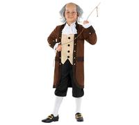 Morph Benjamin Franklin Costume Kids Colonial Founding Father Tentifit for Presidents Jour Celebrations Medium