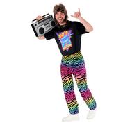Morph Costume Annee 80 Homme, Deguisement Annee 80 Homme, Deguisement Fluo, Tenue Année 90, Tenue Soirée Déguisée, Look Rétro, Costume Halloween Adulte, Carnaval Adulte L