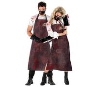 Morph Costume Boucher Homme, Déguisement Effrayant Halloween, Tenue Terrifiante pour Fête à Thème, Taille Unique