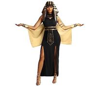 Morph Costume Cléopâtre Femme, Déguisement Déesse Égyptienne, Tenue Accessoires Halloween, M