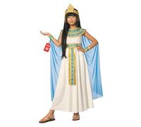 Morph Costume de Cléopâtre pour fille, reine égyptienne, idéal pour le carnaval et le carnaval, déguisement de qualité supérieure, taille S