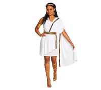 Morph Costume Déesse Grecque, Toge Romaine Femme, Déguisement Soirée et Événements, XL