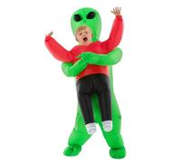 Morph Costume d'extraterrestre gonflable rouge pour enfants, costume d'Halloween pour garçons