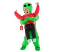 Morph Costume d'extraterrestre rouge gonflable pour enfants, costume d'Halloween pour garçons