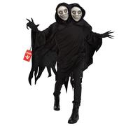 Morph Costume Fantôme, Déguisement Visage Fantôme Halloween, Tenue Effrayante Fête, XL