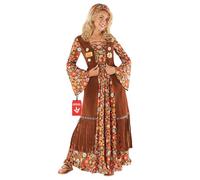 Morph Costume Hippie Femme, Déguisement Années 70, Tenue Rétro Vintage, Soirée Halloween, S